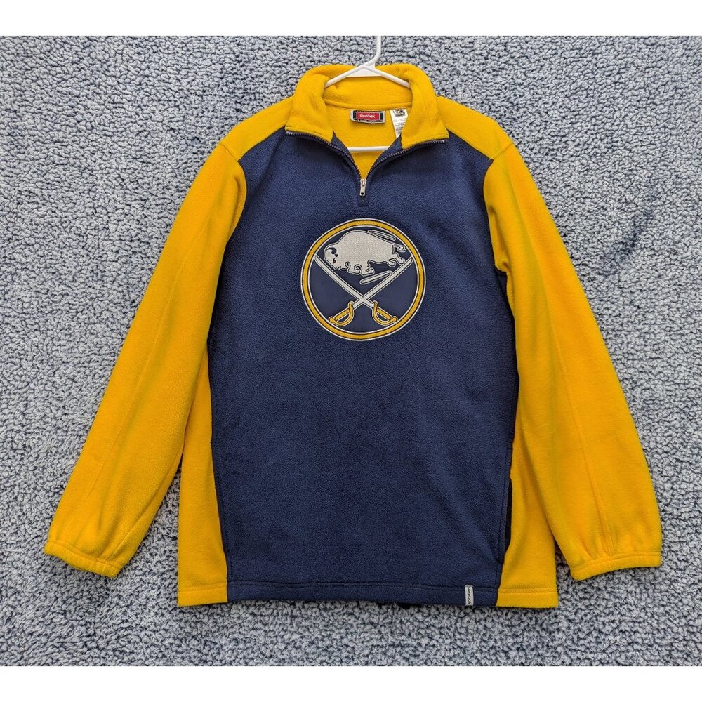 Reebok Buffalo Sabres Face Off Fleece Sweatshirt XL Hockey Pullover Colorblock